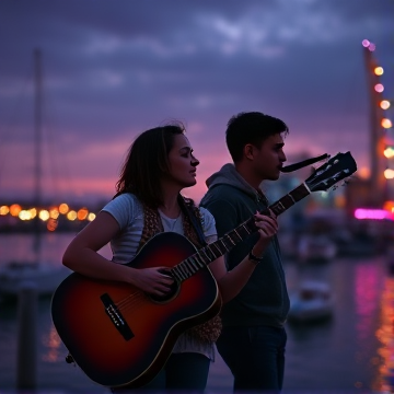 Two friends in porto-Örn-AI-singing