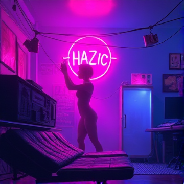 Hazy Neon Memories-Aubrie-AI-singing