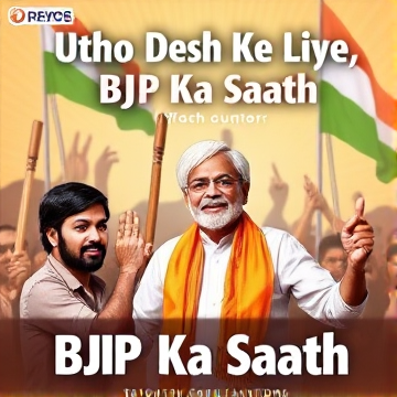 Utho Desh Ke Liye, BJP Ka Saath-Coohom-AI-singing