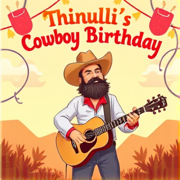 Thinuli's Cowboy Birthday-Julia-AI-singing