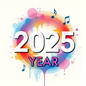 2025 year-black-AI-singing