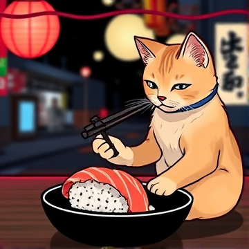 "Midnight Rules and Sushi Cats"-Bleazy-AI-singing