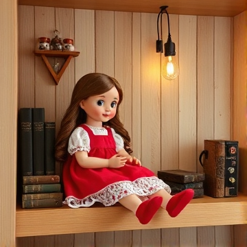 Doll on shelf-kaitlynn-AI-singing