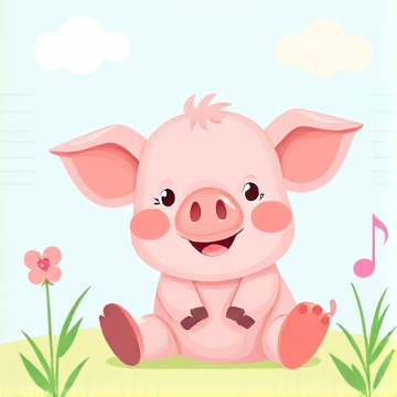 Baby Pig rhyme-Entra-AI-singing