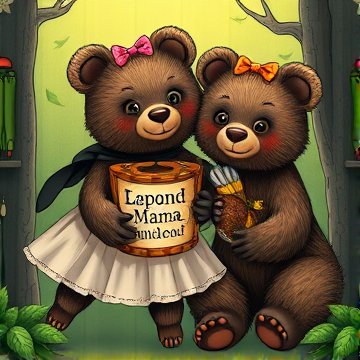 Tutu and Mama Rizzly bear-Kathryn-AI-singing