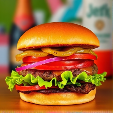 Caribbean Jerk Burger-SA - 11RS 762147-AI-singing