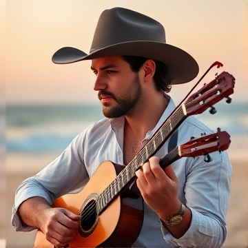 Male Country, Pop, Deep Vocals, Strings, Chill Beach-Guillermo-AI-singing