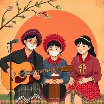 Singgalang family-Maria-AI-singing