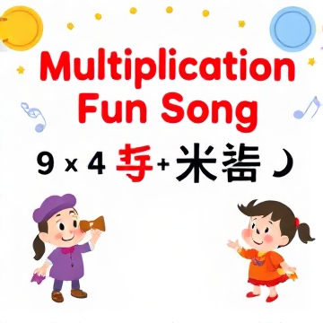 🎶 Multiplication Fun Song 🎶-Digitally-AI-singing