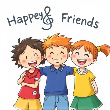 Three Happy Friends-daemsaed-AI-singing