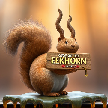 George de Eekhoorn – Squirrel Drip-samolthuis1-AI-singing