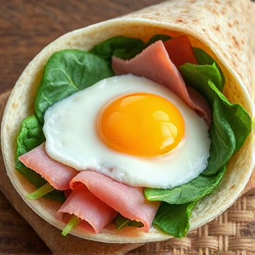 Egg, spinach, ham, wrap,-winterscoldbreeze-AI-singing