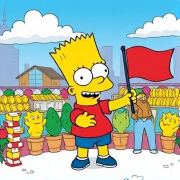 Bart Simpson Chante La Marseillaise-hugorieurieu-AI-singing