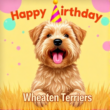 Happy Birthday Wheaten Terriers Song-wooddave80-AI-singing