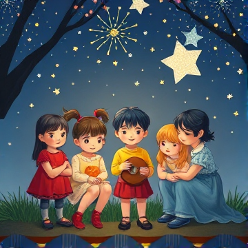 Five little children-orozcokris4-AI-singing