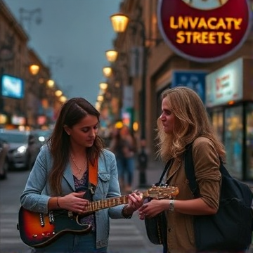 Womans On Streets-i82099357-AI-singing