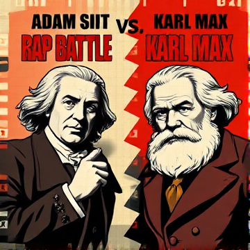 Adam Smith vs. Karl Marx Rap Battle-krebillo1143-AI-singing