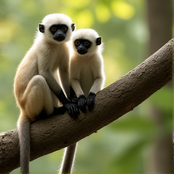 Silky Sifaka Monkeys-pandapandaxd28-AI-singing